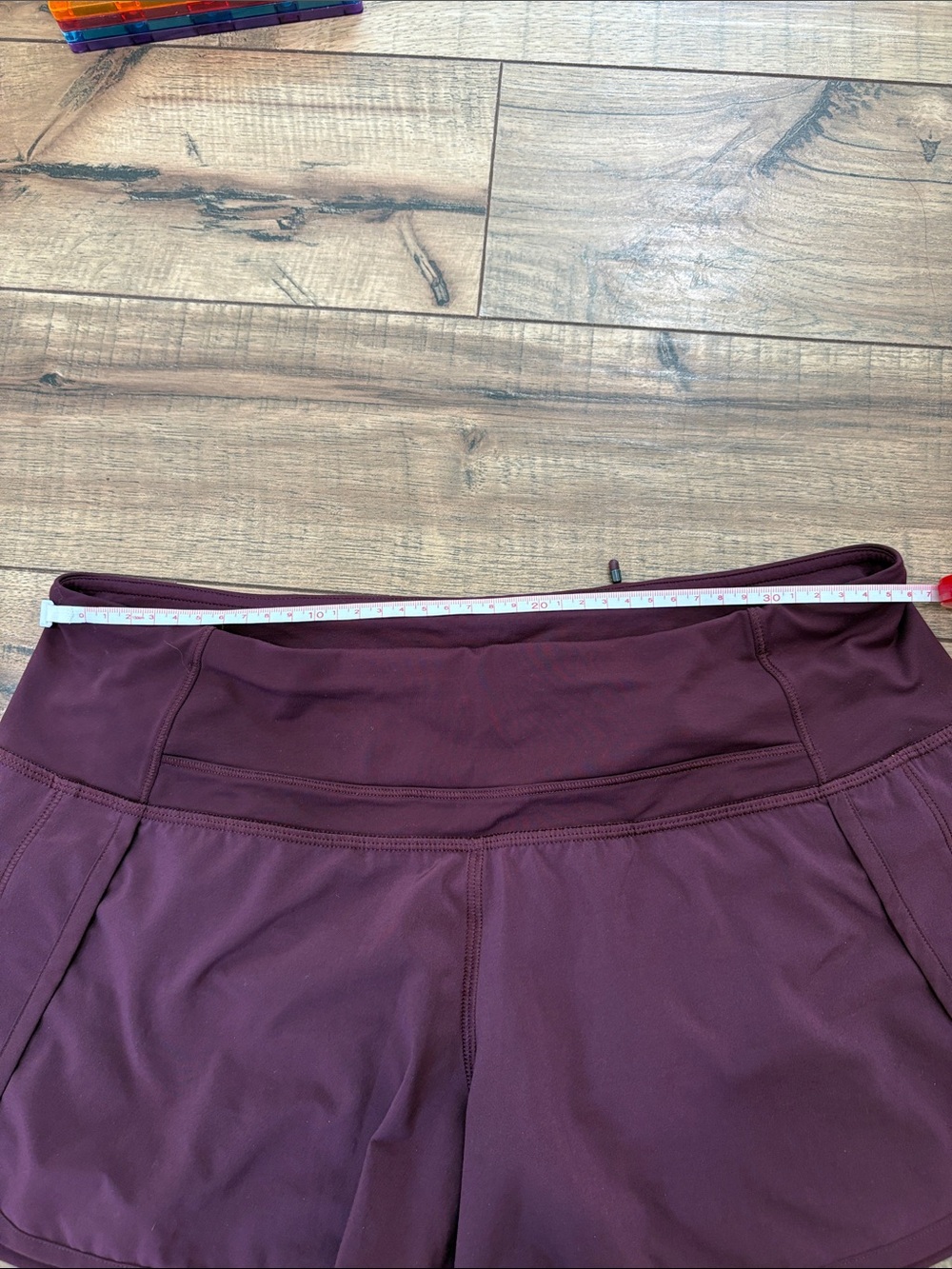 lululemon athletica Women's Deep Wine Athletic Shorts - Picture 6 of 9